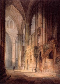  Turner Pintura - San Erasmo en la Capilla Bishop Islips Abadía de Westminster paisaje Turner